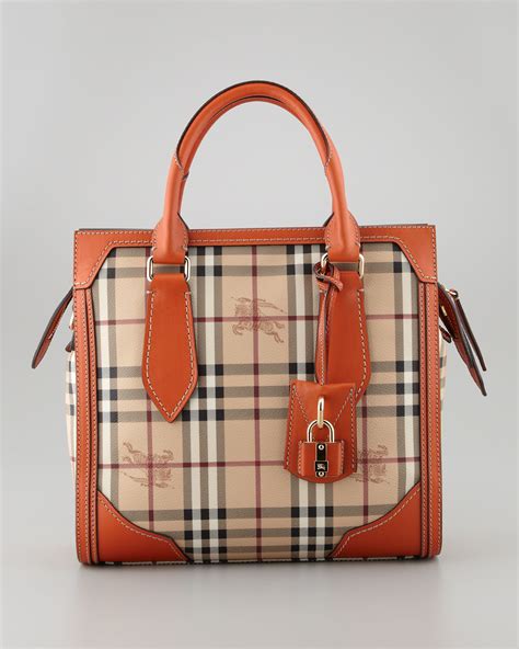 Burberry haymarket tote small